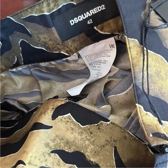 Dsquared2 Cheetah Silk Pants - Picture 2 of 5